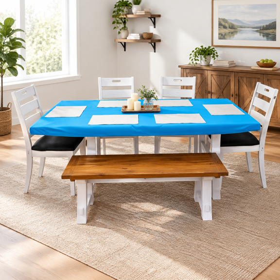 Fitted Rectangle Kitchen Table Cover (turquoise 48 Inches X 30 Inches)