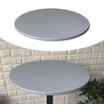 thumbnail image 1 of Fitted Round Table Cloth Waterproof Polyester Tablecloth for Catering Banquet - Gray, 1 of 8