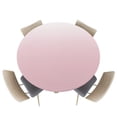 thumbnail image 1 of Fitted Round Tablecloths Table Covers 45-54in,Modern Pink and White Gradient Waterproof Elastic Edged Table Cloth for Kitchen Dining Holiday Party Tables Decor,Minimalist Color Ombre Art, 1 of 6