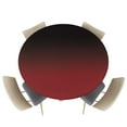thumbnail image 1 of Fitted Round Tablecloths Table Covers 55-60in,Black and Red Ombre Waterproof Elastic Edged Table Cloth for Kitchen Dining Holiday Party Tables Decor,Abstract Gradient Art, 1 of 6