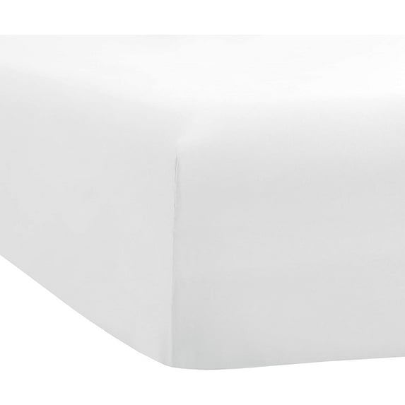 Fitted Sheet 1 Piece - 400 Thread Count & Breathable Fits Upto 22" Deep Pocket, 100% Egyptian Cotton Extra Long & All Around Elasticized Mattress Covers - White Solid, Twin Size