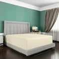 thumbnail image 1 of Fitted Sheet 1 Piece Only, 100% Egyptian Cotton, 400 Thread Count, 18" Deep Pocket Fitted Sheet - - King Size - Ivory., 1 of 6