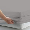 thumbnail image 1 of Fitted Sheet 1 Piece Only, 300 Thread Count, 14" Deep Pocket, 100% Egyptian Cotton, Soft and Luxury Comfortable, Easily fits in your Bed, Full XL Size - Light Grey Solid., 1 of 4