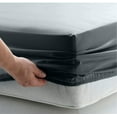 thumbnail image 1 of Fitted Sheet 1 Piece Only, 300 Thread Count, 16" Deep Pocket, 100% Egyptian Cotton, Soft and Luxury Comfortable, Easily fits in your Bed, Full XXL Size - Black Solid., 1 of 4