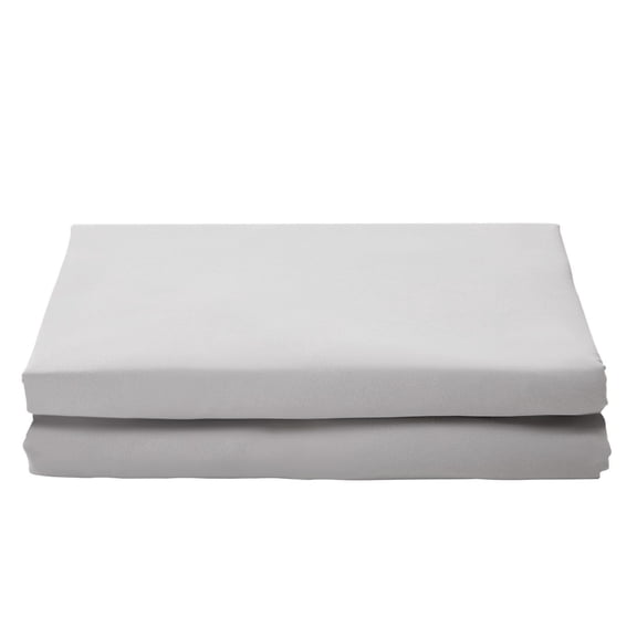 Fitted Sheet, 1 Set of 2 Pieces, Twin Size Elastic Fitted Sheet with High-Quality Microfiber, Wear-Resistant & Breathable Twin Fitted Sheet with Single-Sided Brushing, Fit for 15 in Mattress
