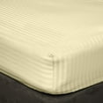 thumbnail image 1 of Fitted Sheet 3 PC Bedding Set - Fits Mattress Upto 16" Deep Pocket & Extra Soft, All Around Elastic 400TC Luxury & 100% Egyptian Cotton Sheets For Mattress - Full-XXL Size - Ivory Stripe., 1 of 6