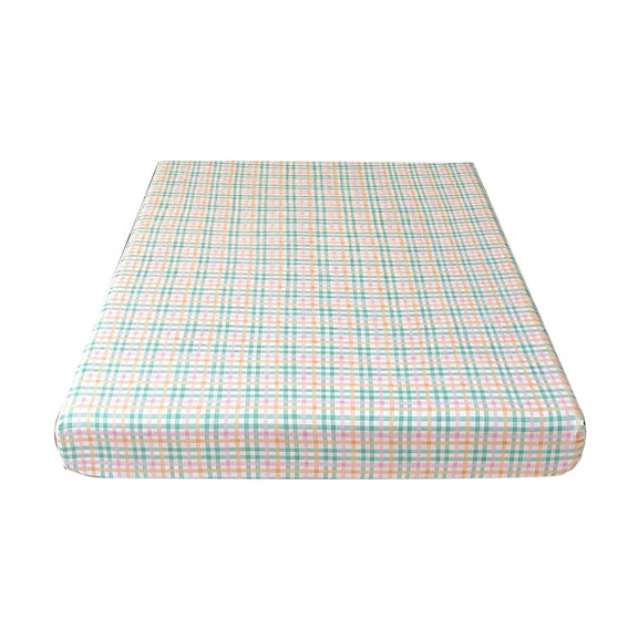 Fitted Sheet 78.74x70.86In Double Bed Non Sliped Mattress Protection Cover Soft Fiber Bedding