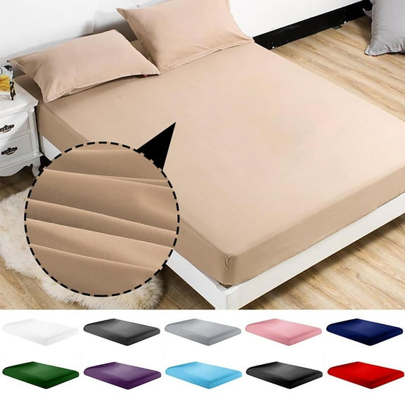 Fitted Sheet,Air Mattress Sheets,Mattress Cover Classic Fitted,Queen Size Fitted Sheet, 4-Way Stretch Knit, Snug Fit, Wrinkle Free & Stay in Place for Mattress(Khaki 78*35in)