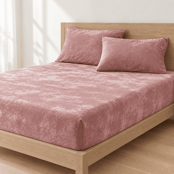 Fitted Sheet Andowcase Set 2 Xl Dusty Pink
