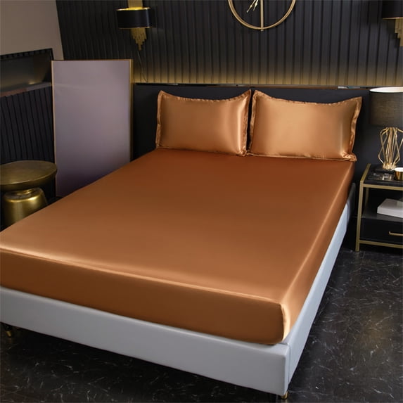 Fitted Sheet | Deep Pocket Bottom Sheet for Mattresses Up To 16 Inches | Hotel Quality Satin Feel Microfiber | Wrinkle Free & Breathable for Hot Sleepers | Single Bed Sheet