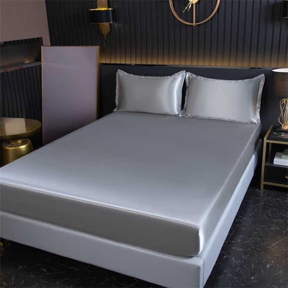 Fitted Sheet | Deep Pocket Bottom Sheet for Mattresses Up To 16 Inches | Hotel Quality Satin Feel Microfiber | Wrinkle Free & Breathable for Hot Sleepers | Single Bed Sheet