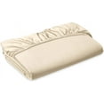 thumbnail image 1 of Elegant Comfort 1500 Premium Hotel Quality 1-Piece Fitted Sheet, All Around Elastic, Deep Pocket, Softest Quality Microfiber - Full Cream, 1 of 4