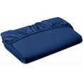 thumbnail image 1 of Elegant Comfort 1500 Premium Hotel Quality 1-Piece Fitted Sheet, All Around Elastic, Deep Pocket, Softest Quality Microfiber - Twin Navy Blue, 1 of 5