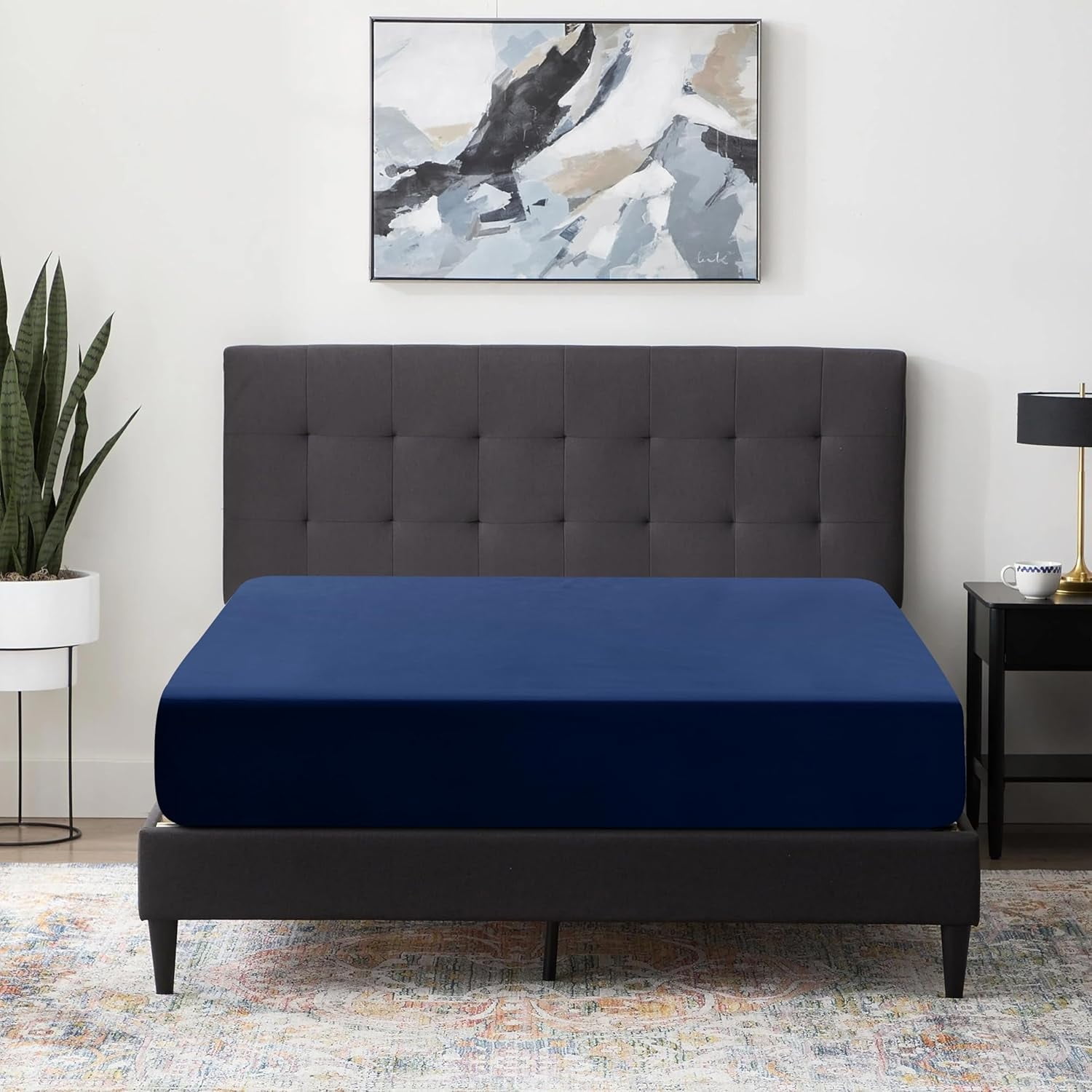Fitted Sheet Only - Extra Deep Pocket No-Pop Off Elastic Bottom Sheets ...