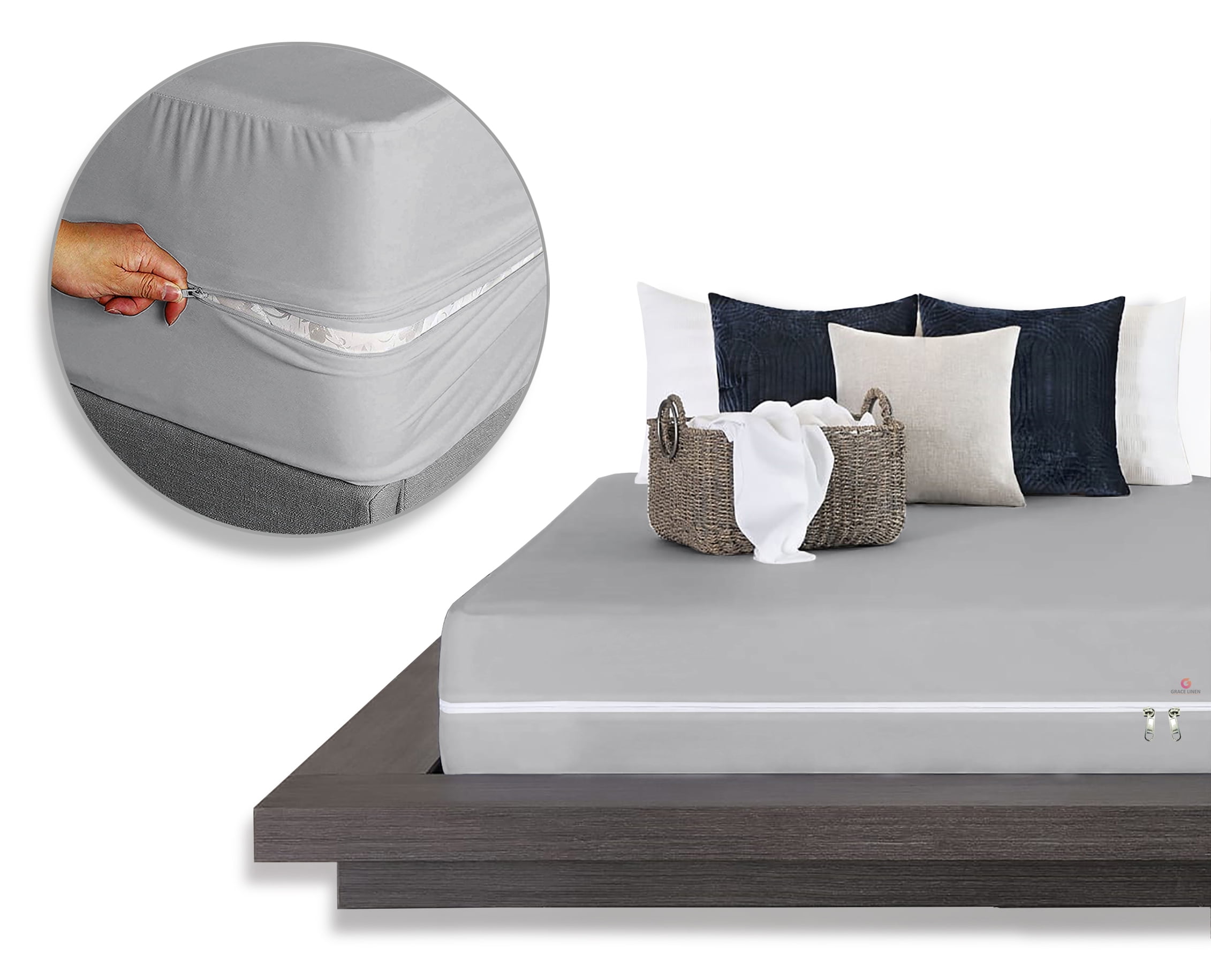 Fitted Sheet Full Size (54X75), 100% Microfiber 1 Piece Fitted Sheet 16 ...
