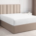 thumbnail image 1 of Fitted Sheet King 15 Inch Deep Pocket Long Staple Cotton 500 Thread Count 100% Cotton 1 Fitted Sheet Only Soft Breathable Sateen Weave Elastic All Around The Mattress Light Blue Solid, 1 of 1