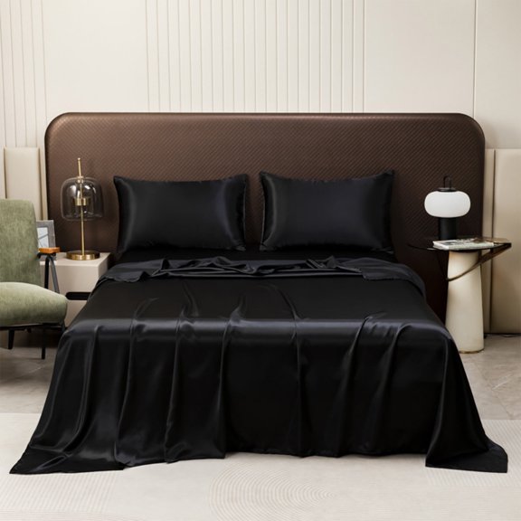 Fitted Sheet Mattress Cover Full Size Bed Protector Non Slip Fixed Bottom Sheet - Brushed Microfiber Polyester Deep Pocket 78.74X59.06X11.81 Inch for Home Bedroom