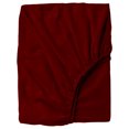Fitted Sheet Only Twin XL Size, Burgundy Color 300ThreadCount