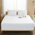 thumbnail image 1 of Fitted Sheet with Pillowcase, Hotel Quality Double Brushed Microfiber Deep Pocket Fitted Sheet King Size, Ultra Soft Fitted Bottom Sheet, Shrinkage, Fade Resistant (Queen, Teal), 1 of 6