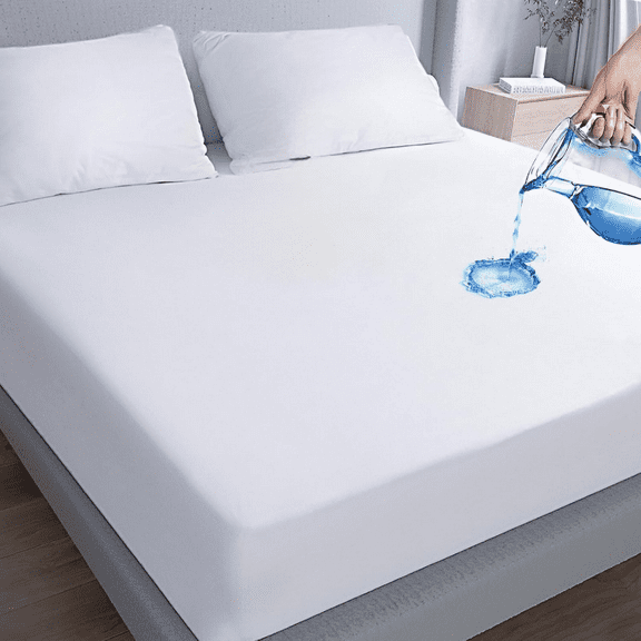 Fitted Sheet with Pillowcase, Hotel Quality Double Brushed Microfiber Deep Pocket Fitted Sheet Queen Size, Ultra Soft Fitted Bottom Sheet, Shrinkage, Fade Resistant