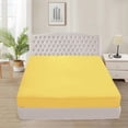 thumbnail image 1 of Fitted Sheet + Pillowcase Set 800 Thread Count 100% Egyptian Cotton 3-Piece ( 1-Fitted + 2-Pillowcase ) King Size (78" x 80") Inch 30-Inch Deep Pocket, All-Around Elastic Gold Stripe, 1 of 6