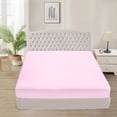 thumbnail image 1 of Fitted Sheet + Pillowcase Set 800 Thread Count 100% Egyptian Cotton 3-Piece ( 1-Fitted + 2-Pillowcase ) Olympic Queen Size (66" x 80") Inch 18-Inch Deep Pocket, All-Around Elastic Lilac Stripe, 1 of 6