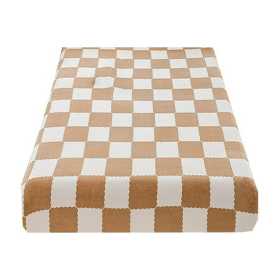 Fitted Sheet Protective Cover for Bed Mattress - Quilted Non-Slip, Breathable & Warm Bed Linen for Care Beds, 1 Pack