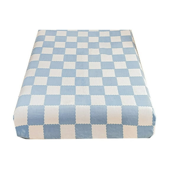 Fitted Sheet Protective Cover for Bed Mattress - Quilted Non-Slip, Breathable & Warm Bed Linen for Care Beds, 1 Pack