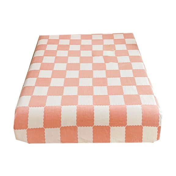 Fitted Sheet Protective Cover for Bed Mattress - Quilted Non-Slip, Breathable & Warm Bed Linen for Care Beds, 1 Pack