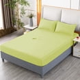thumbnail image 1 of Fitted Sheet Set with Pillowcases, Deep Pocket Full Size Elastic All about Bed Sheets Set, Soft Stretchable Microfiber Polyester 3 Piece Bedding Set for Full Mattress, Wrinkle reinforced, 1 of 6