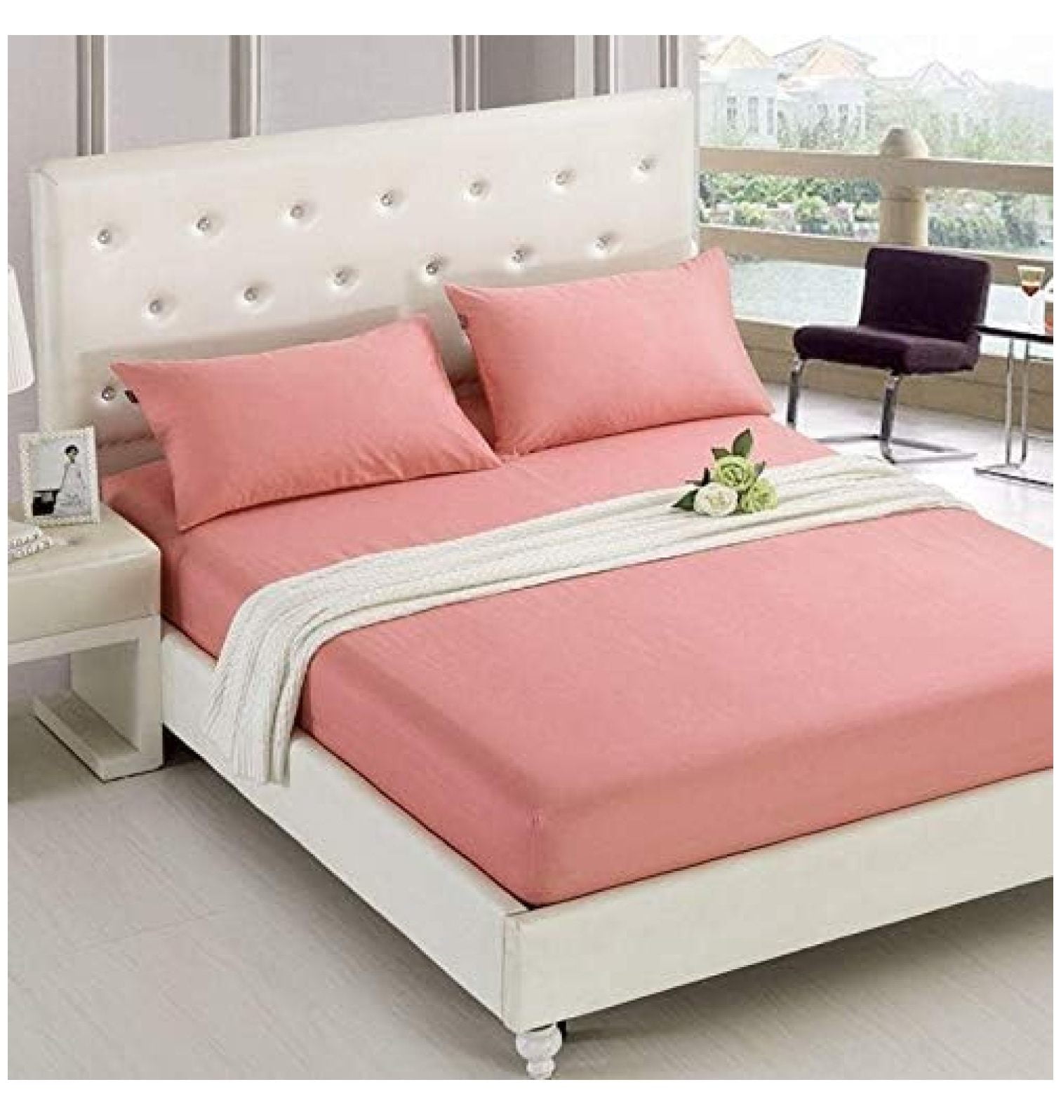 Fitted Sheet Single Soft Wrinkle Fitted Bed Sheets Fits Mattress