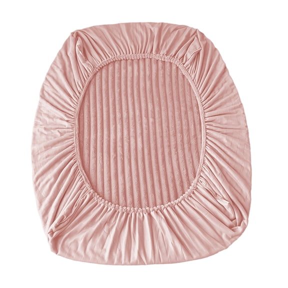 Fitted Sheet Soft Stretch Spandex Bed Cushions Lightweight & Durable Bed Sheet Winter Washable Removable Home Decor (Pink)