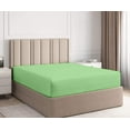thumbnail image 1 of Fitted Sheet Only - Three Quarter Size Sheets (Sage Solid) 100% Egyptian Cotton Mattress Cover with 10" Inch Deep Pocket - Ultra Soft 600TC Fully Elastic - Sateen Fitted Bed Sheet., 1 of 4