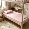 thumbnail image 1 of Fitted Sheet Twin XL Non Slip Deep Pocket Soft Jersey Bed Cover for Dorm Mattress or Box Spring, 1 of 6