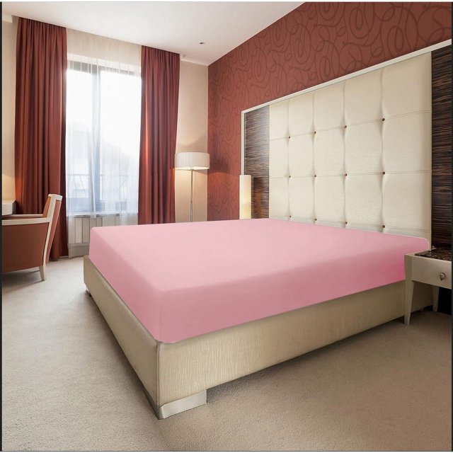 Fitted Sheet Ultra Soft Comfortable and Durable Full Size, Solid Cotton Bedsheets,Silk Sheet All-Inclusive Mattress Protector Bedroom Apartment for Adults