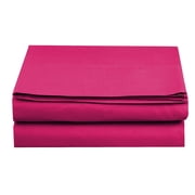 Elegant Comfort Deep Pocket Wrinkle-Free 1500 Series 1-Piece Fitted Sheet, Full Size, Pink