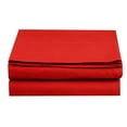 thumbnail image 1 of Fitted Sheet Wrinkle-Free 1500 Series 1-Piece Fitted Sheet, King Size, Red, 1 of 4