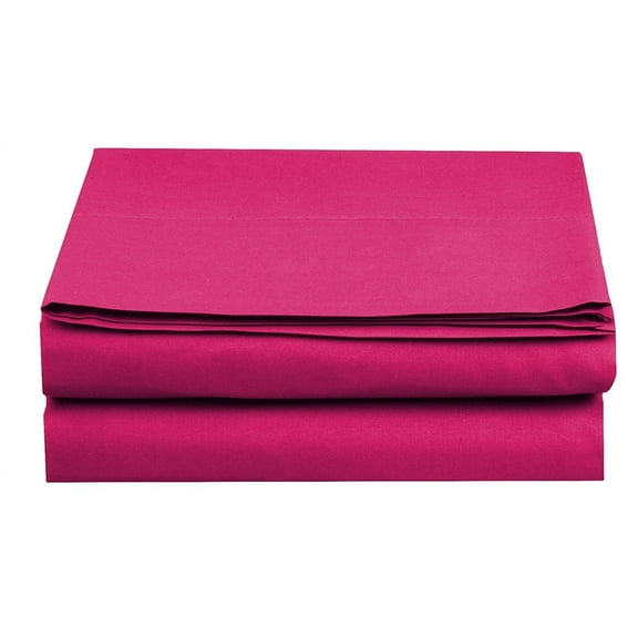 Fitted Sheet Wrinkle-Free 1500 Series 1-Piece Fitted Sheet, Queen Size, Pink