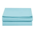 thumbnail image 1 of Fitted Sheet Wrinkle-Free Microfiber 1-Piece Fitted Sheet, California King Size, Aqua, 1 of 4
