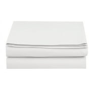 Fitted Sheet Wrinkle-Free Microfiber 1-Piece Fitted Sheet, Twin/Twin XL Size, White