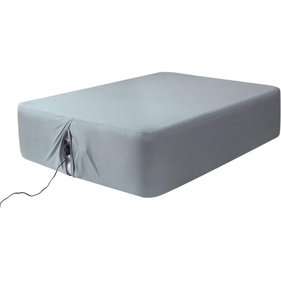 Fitted Sheet for Full Size Air Matress, with 18-24 Inch Extra Deep Pocket, Soft Breathable Air Mattress Sheet Cover for Inflatable Bed, Grey