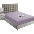 thumbnail image 1 of Fitted Sheets, 500-TC Egyptian Cotton, Full (54" x 75") Size Fitted Sheet, 1-PC Fitted Sheet Only, Full Size Size Fits 16-18" Deep Pocket Sheets, Lavender, 1 of 4