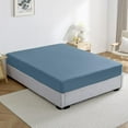 thumbnail image 1 of Fitted Sheets, 500-TC Egyptian Cotton, Short King (72" x 80") Size Fitted Sheet, 1-PC Fitted Sheet Only, Short King Size Size Fits 6-8" Deep Pocket Sheets, Mediterran Blue, 1 of 2