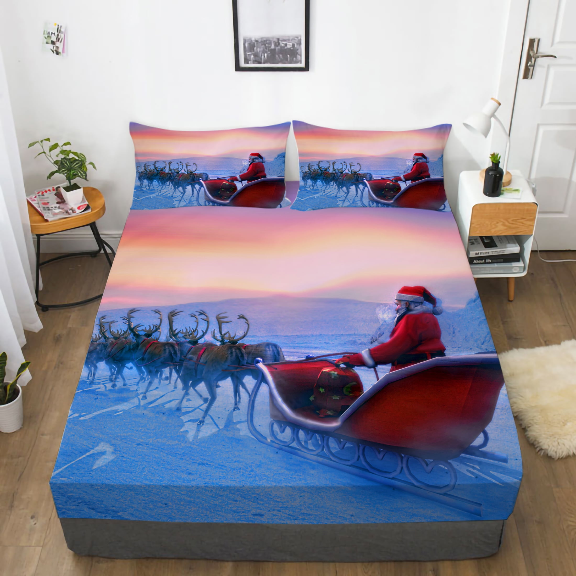 Warm Bed Cover 90x200 Cartoon Style Bedsheet for Home Velvet
