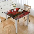 thumbnail image 1 of Fitted Table Cloth, Landscape Printed Tablecloth Cover for Indoor Outdoor Kitchen Party Design Waterproof Wipeable Tablecloth with Flannel Backed,, 1 of 8