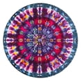 thumbnail image 1 of Fitted Tablecloth Bohemian Ethnic Floral Retro Boho chic, Waterproof Elastic Fitted Vinyl, Backed for Dining and Camping, 1 of 3
