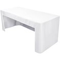 thumbnail image 1 of Fitted Tablecloth, Open Back Fitted Table Cloths for 6 Foot Rectangle Tables, Washable Polyester Fabric Table Cover for Party,Wedding, Banquet, Craft Show and Trade Show, 1 of 7
