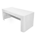 thumbnail image 1 of Fitted Tablecloth Polyester Open Back Table Cover Washable Table Cloth for Meeting Party Wedding Banquet Birthday Decor, 1 of 8