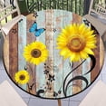 thumbnail image 1 of Fitted Tablecloth Round with Elastic Indoor Outdoor Table Cover Round Elastic Tablecloths for Tables Waterproof Wipeable Table Cloths for,Picnic,Kitchen,Dinner (44"-48"), 1 of 4