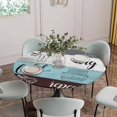 thumbnail image 1 of Fitted Tablecloth for Round Table,Retro Laundry Room Texts Table Cover with Elastic Edge Waterproof Table Cloth,Rustic Wooden Plank Circle Table Covers for Kitchen Indoor Outdoor Picnic Party, 1 of 9